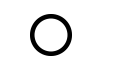white circle with a black outline