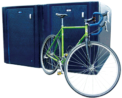 Photo of bike at bike locker