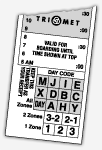 Bus transfer receipt