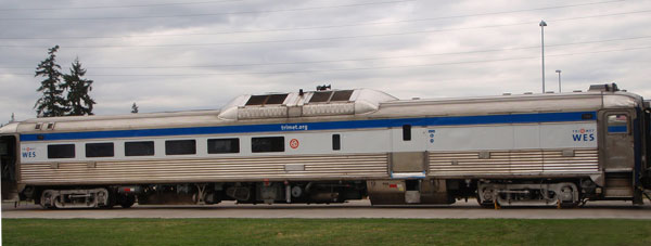 New WES Commuter Rail gets exterior decals installed