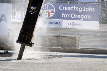 Construction begins on the new bus and wash facility