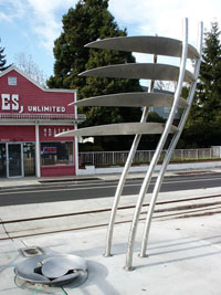 Photo of sculpture at N Prescott Station