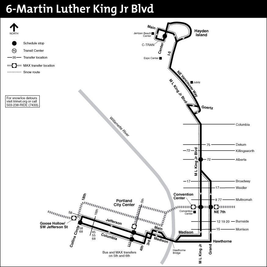 Bus Line 6 Route Map