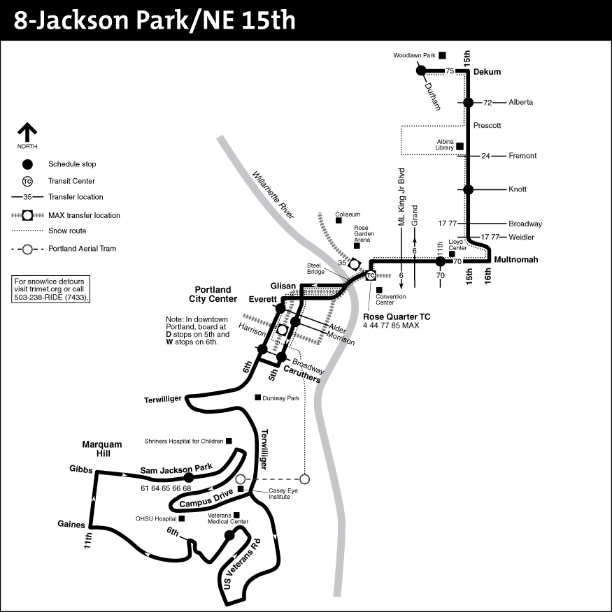 Bus Line 8 Route Map