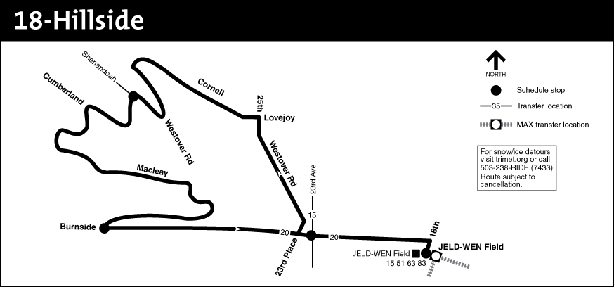 Bus Line 18 Route Map