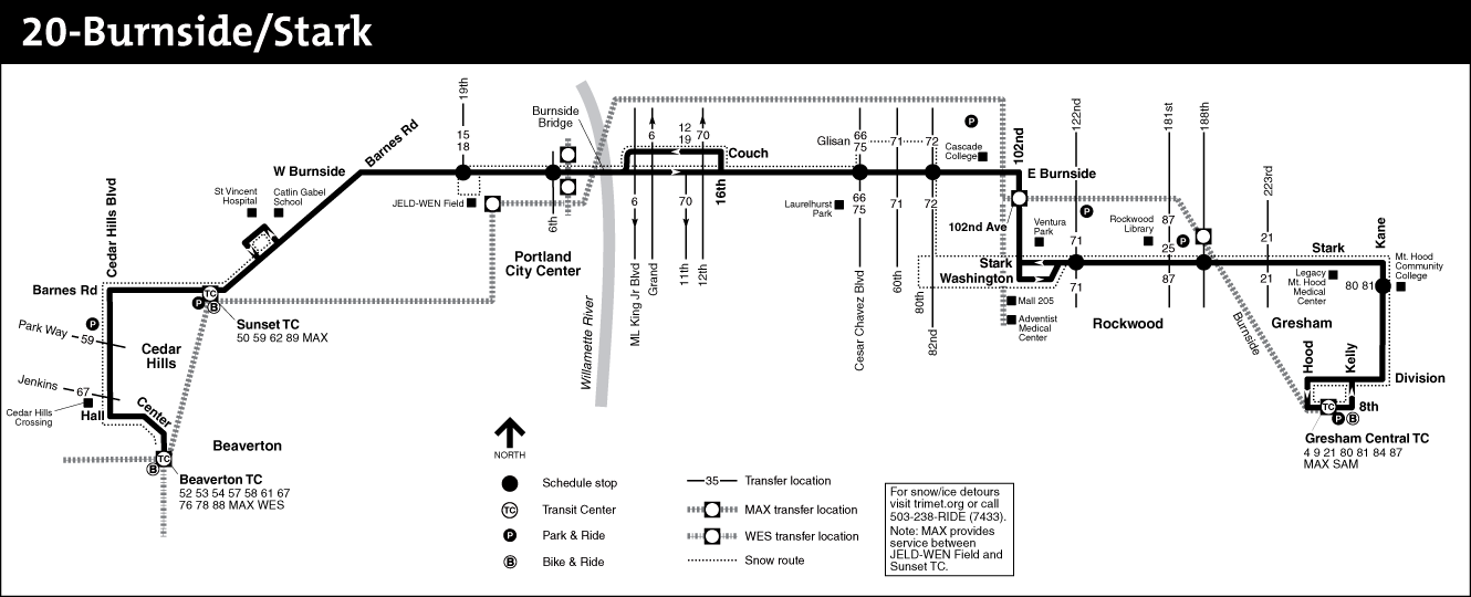 Bus Line 20 Route Map
