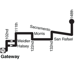 Bus Line 23 Simple Route Map