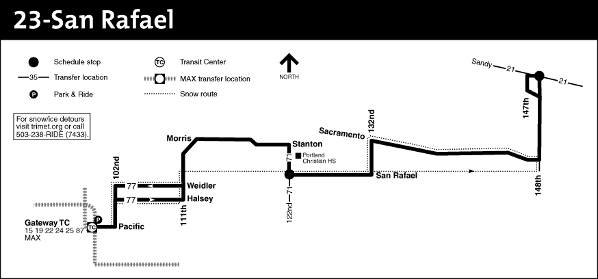 Bus Line 23 Route Map