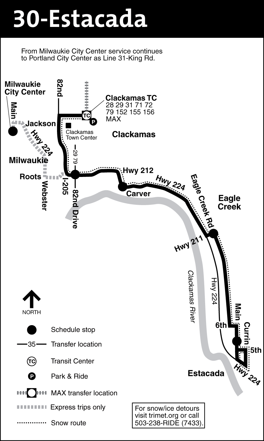 Bus Line 30 Route Map