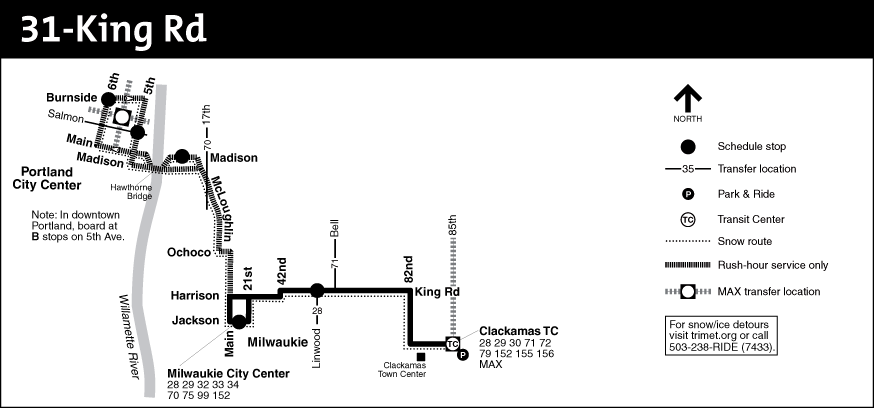 Bus Line 31 Route Map