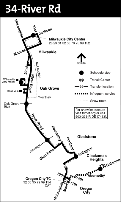 Bus Line 34 Route Map