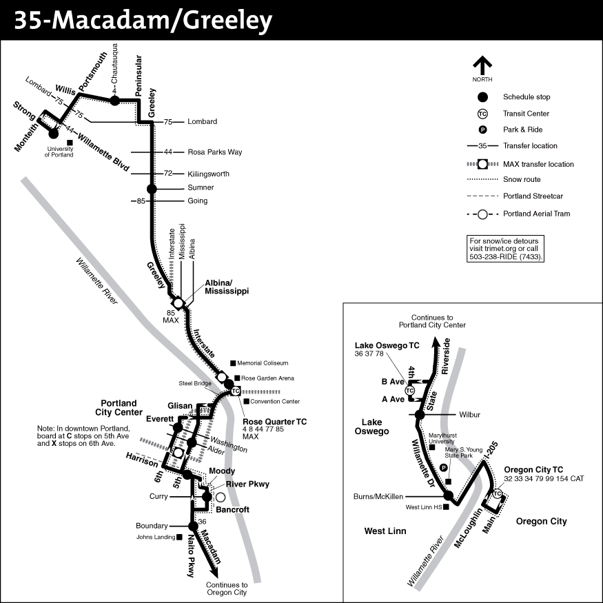 Bus Line 35 Route Map