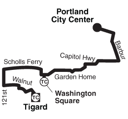 Bus Line 45 Simple Route Map