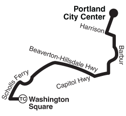 Bus Line 56 Simple Route Map