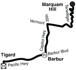 Bus Line 64 Simple Route Map