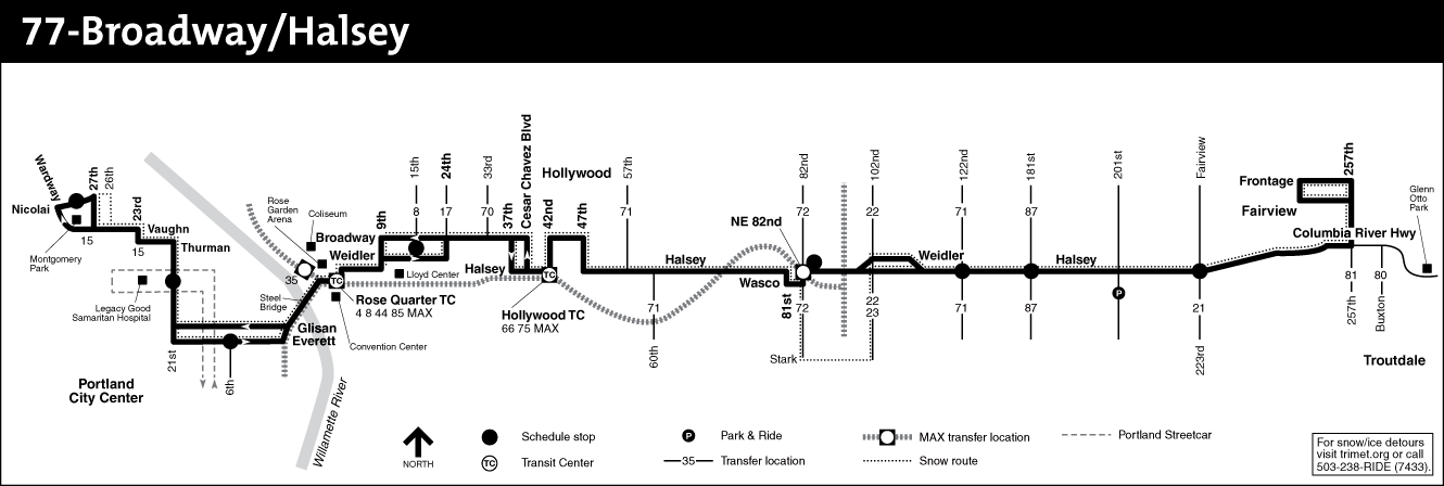 Bus Line 77 Route Map
