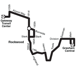 Bus Line 87 Simple Route Map