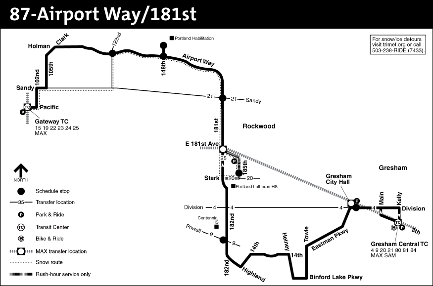 Bus Line 87 Route Map