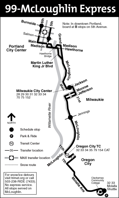 Bus Line 99 Route Map