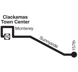 Bus Line 155 Simple Route Map