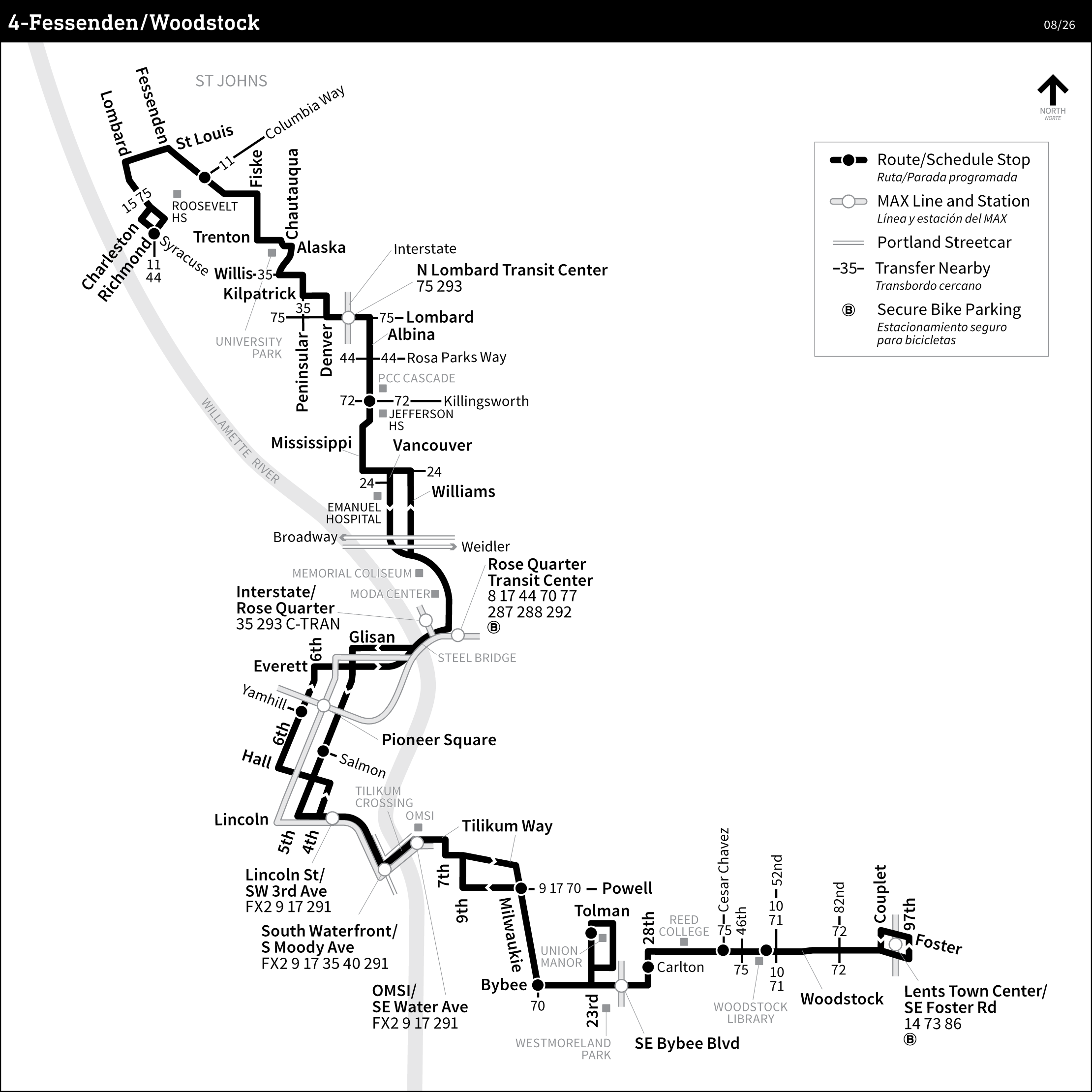 Bus Line 4 route map