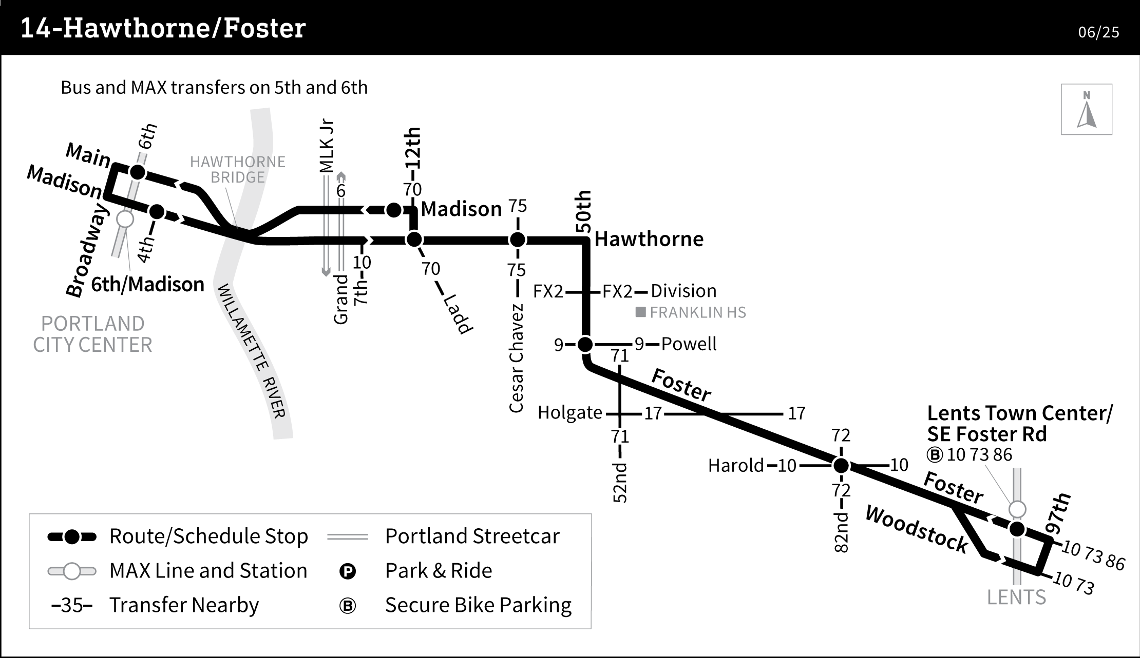 Bus Line 14 route map