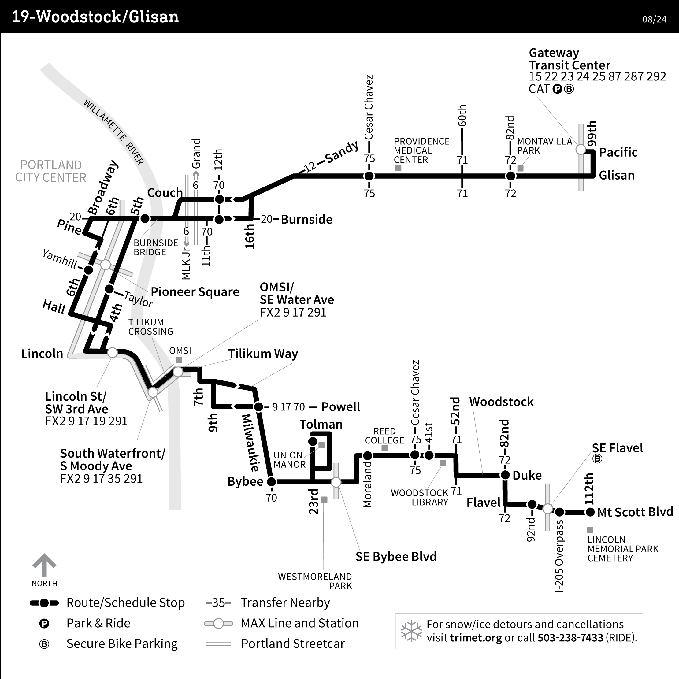Bus Line 19 route map