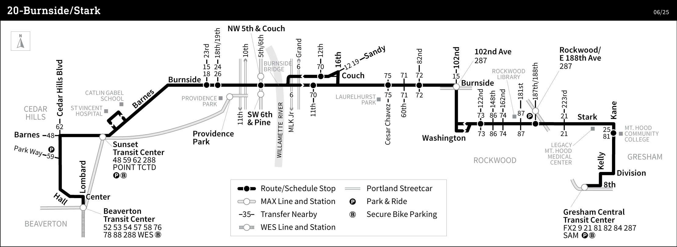 Bus Line 20 route map