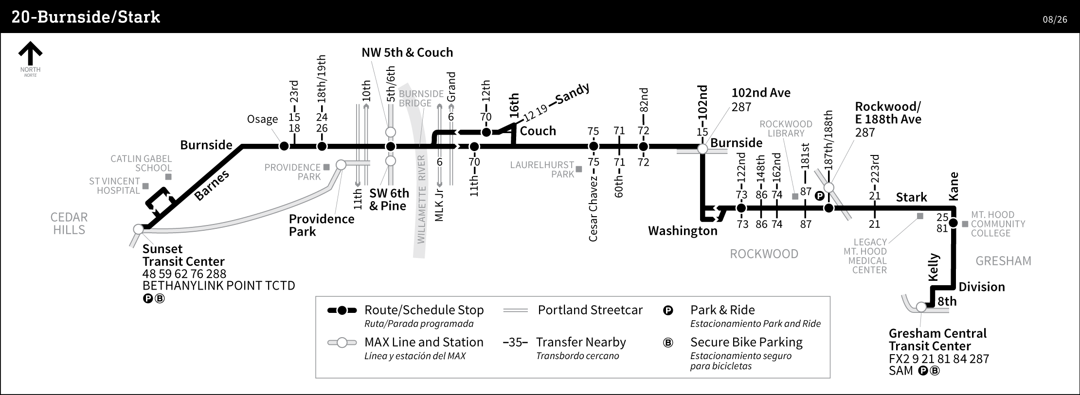 Bus Line 20 route map