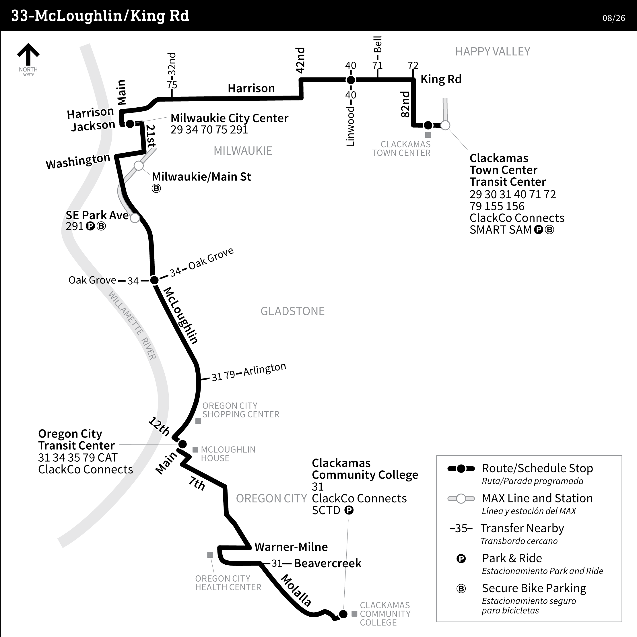 Bus Line 33 route map