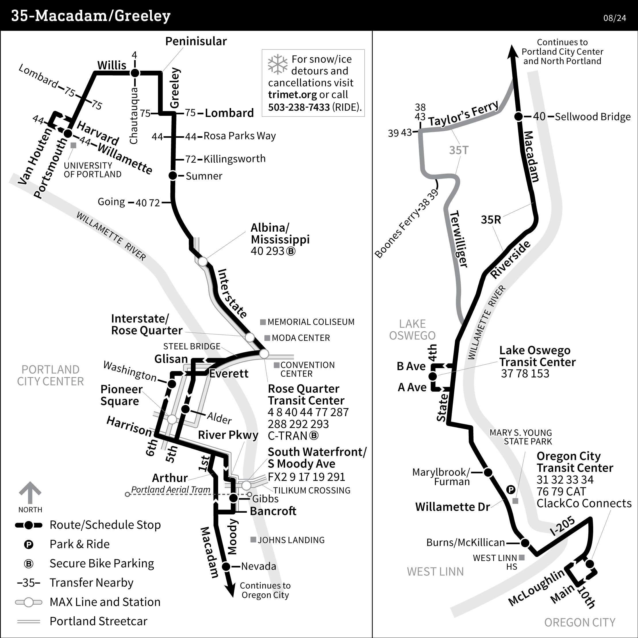 Bus Line 35 route map