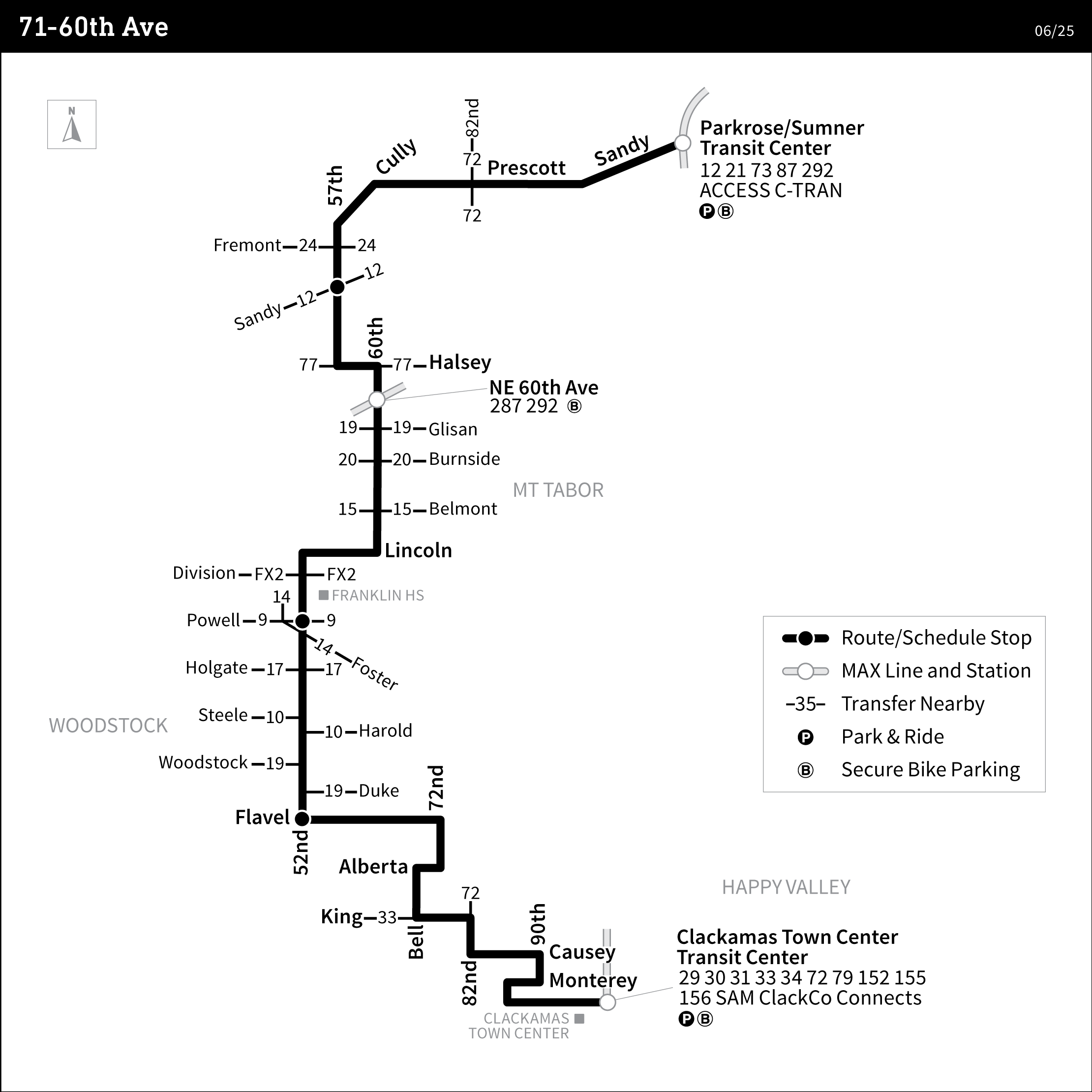 Bus Line 71 route map