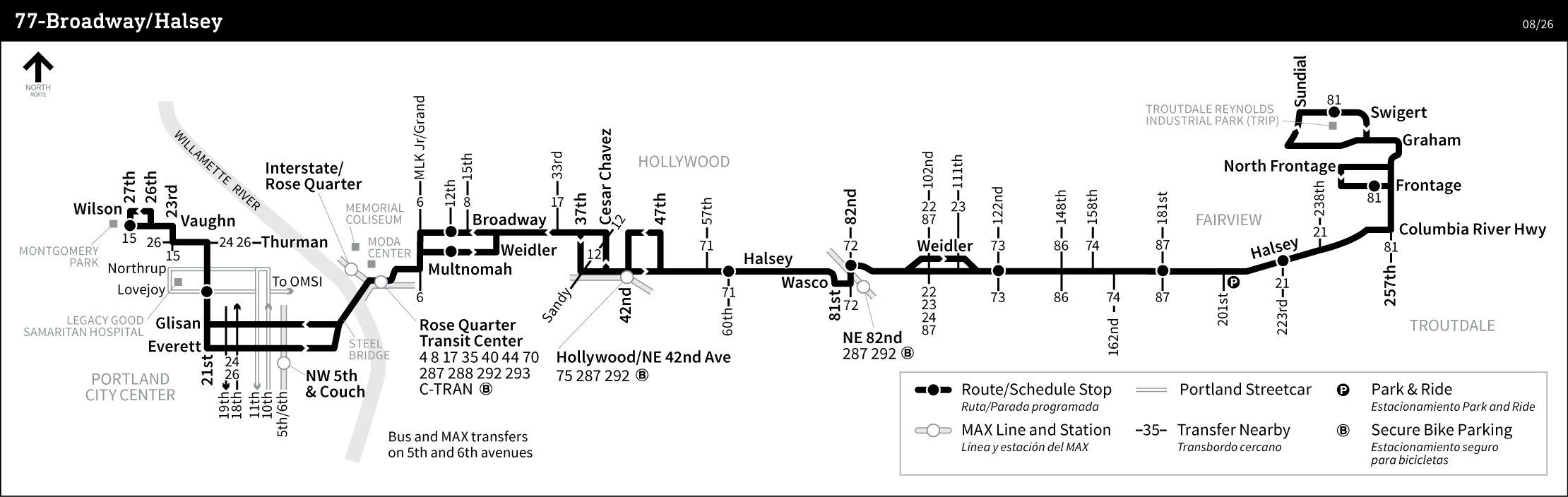 Bus Line 77 route map