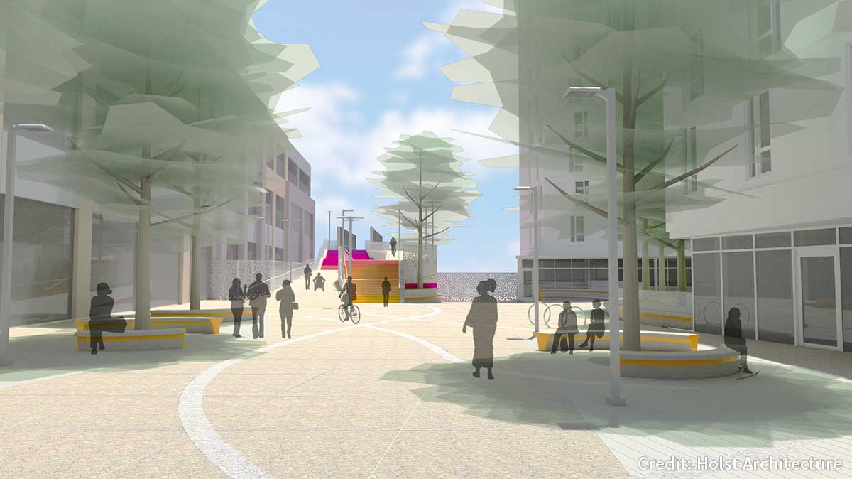 hollywoodHUB conceptual rendering 2 of 3. Credit: Holst Architecture