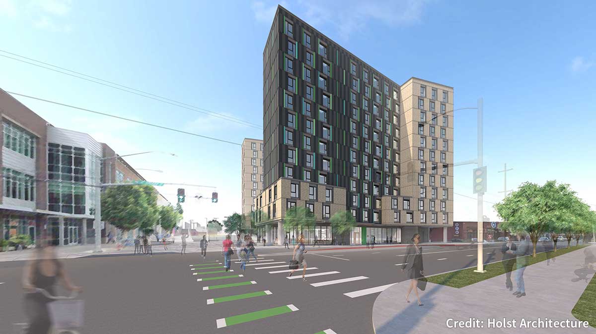 hollywoodHUB conceptual rendering 1 of 3. Credit: Holst Architecture