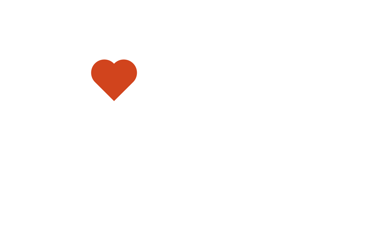 Outline of the state of Oregon with a red heart on the TriMet service area.