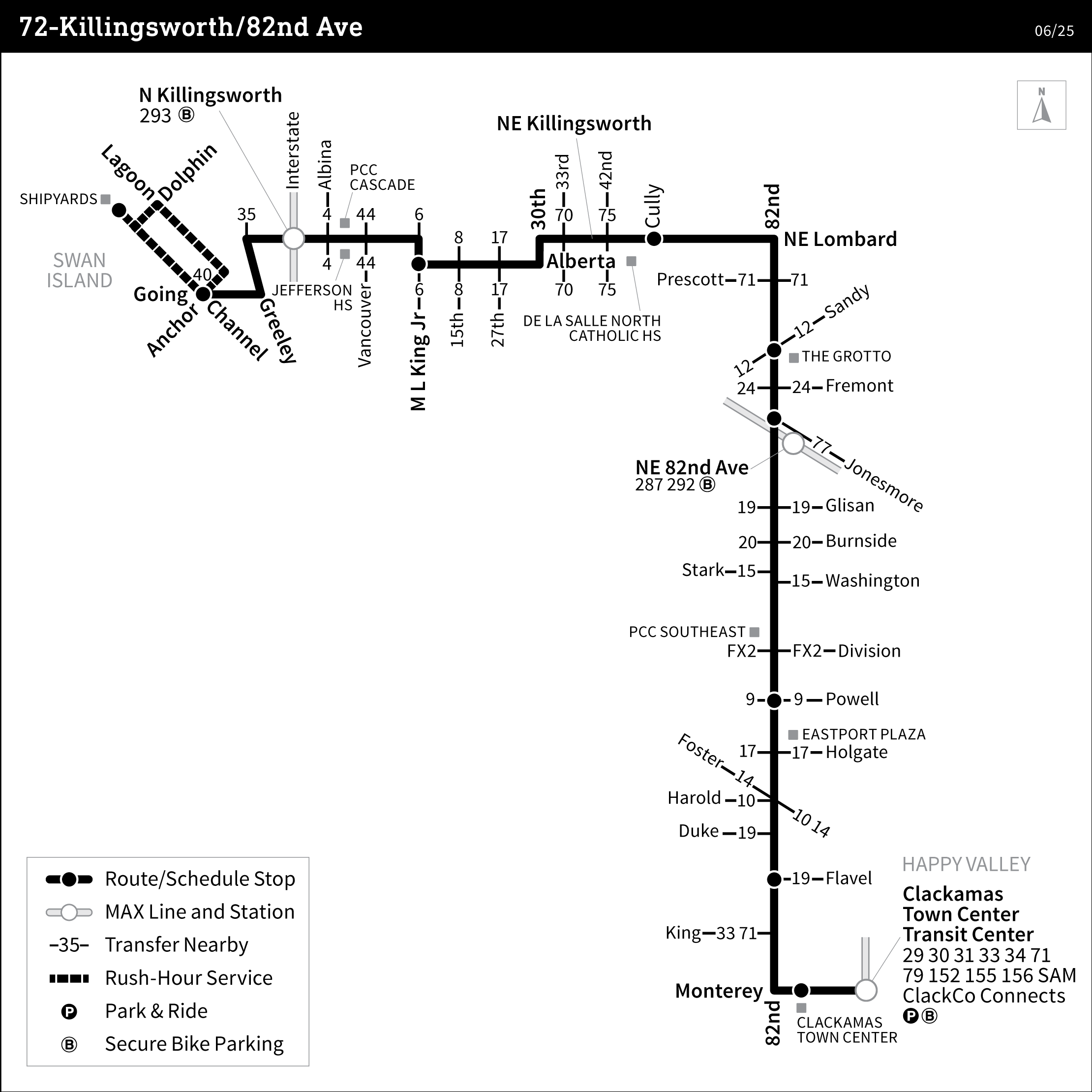 Bus Line 72 route map