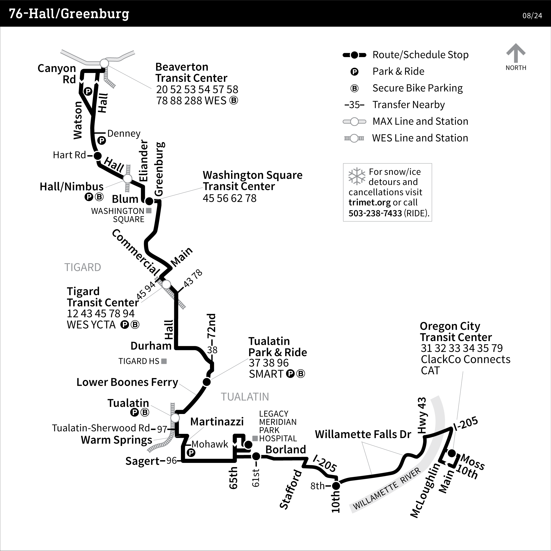 Bus Line 76 route map