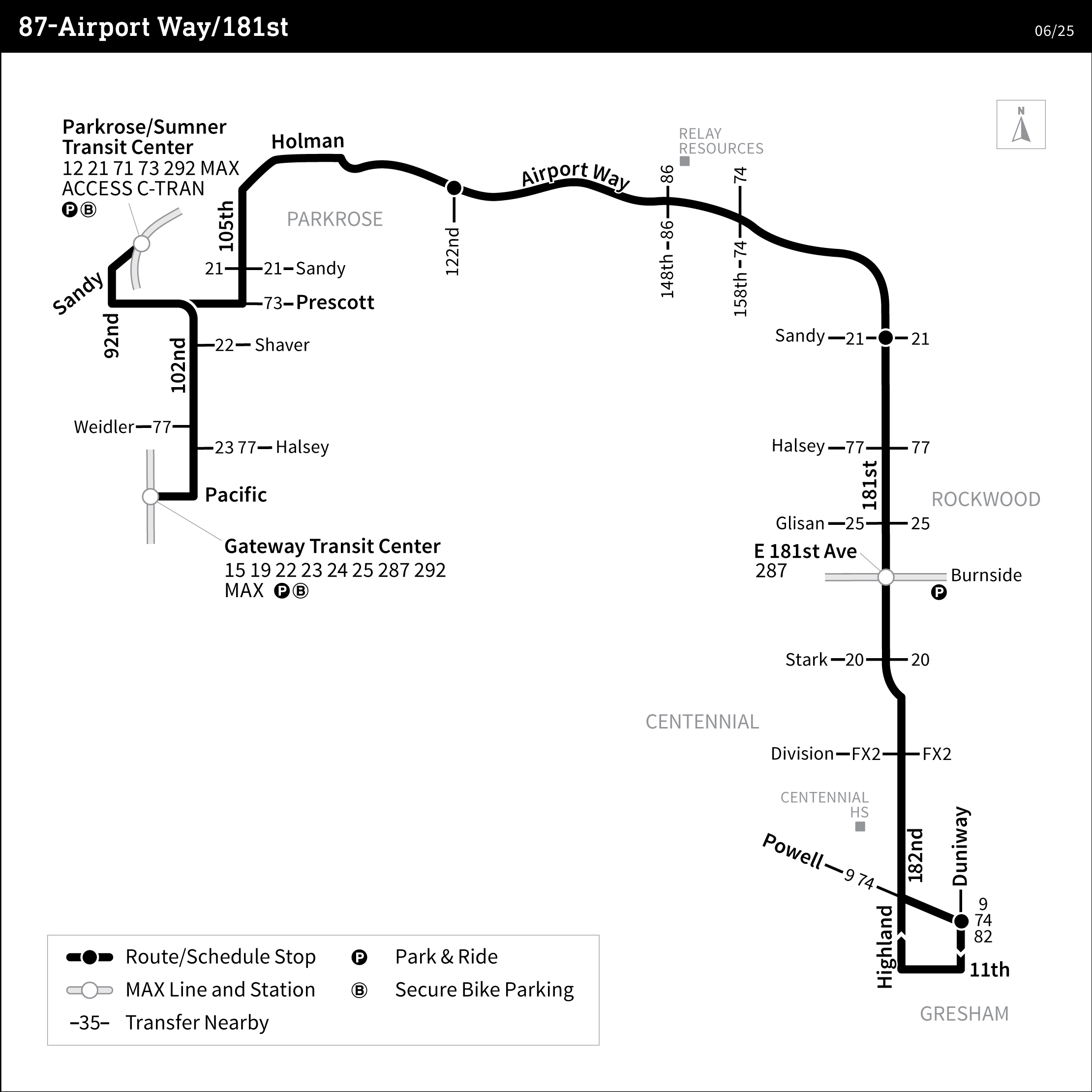 Bus Line 87 route map